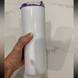 20 Oz Skinny Travel Tumbler, Stainless Steel, Double wall insulated
